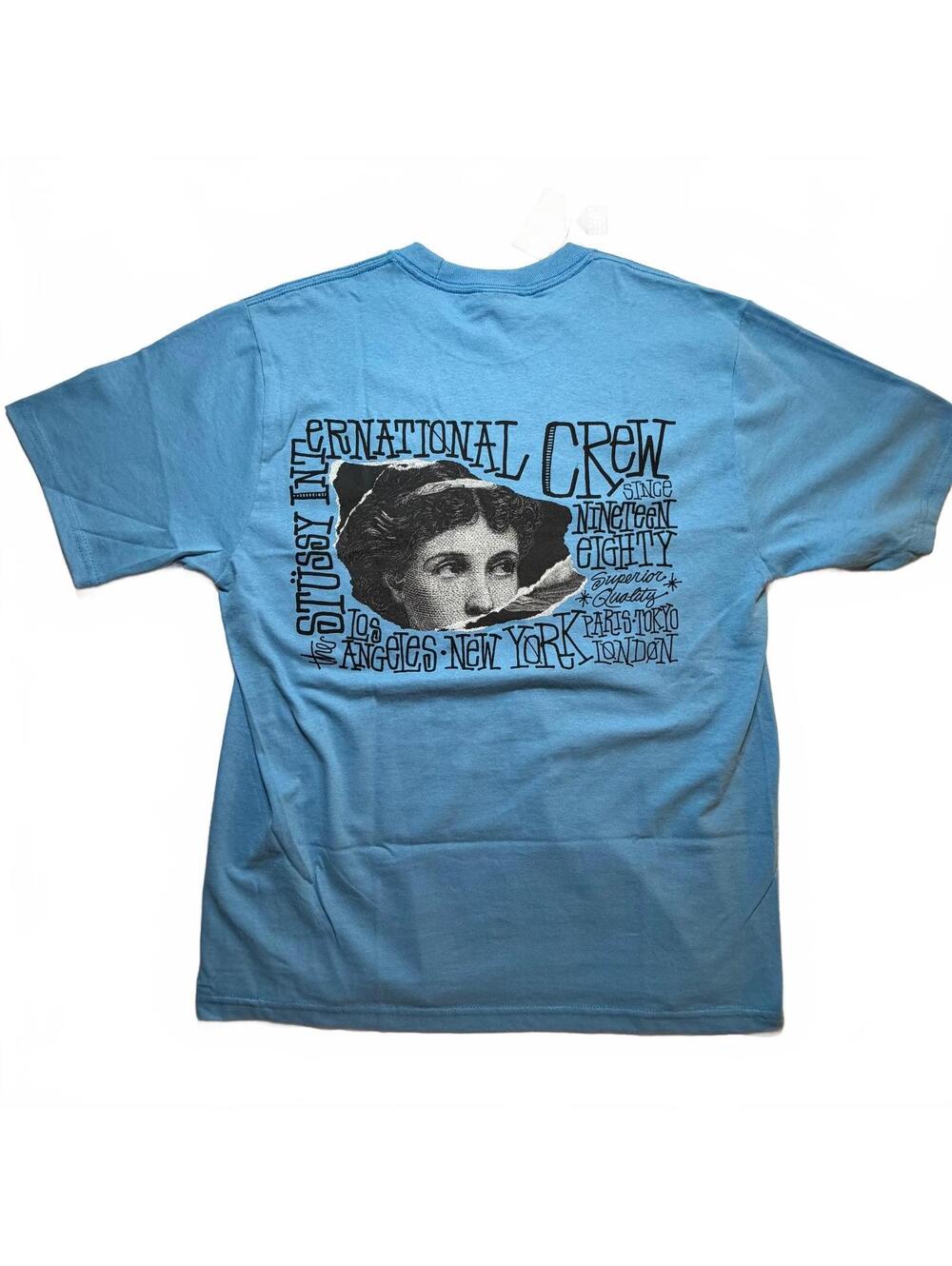 Stussy International Crew DSM LA Blue T-Shirt M NWT